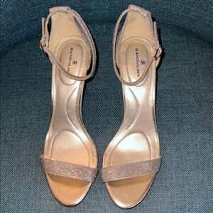 Bandolino Women's Elegant Beige Sparkled Heels